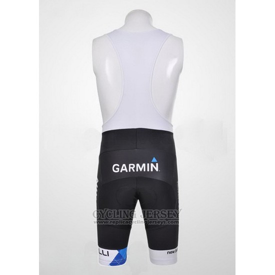 2011 Cycling Jersey Garmin Cervelo Blue and White Short Sleeve and Bib Short